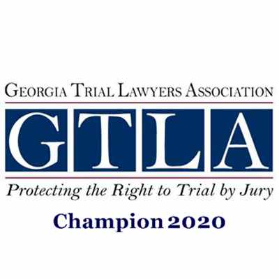 Georgia Trial Lawyers Association Champion 2020 Jonathan R. Brockman