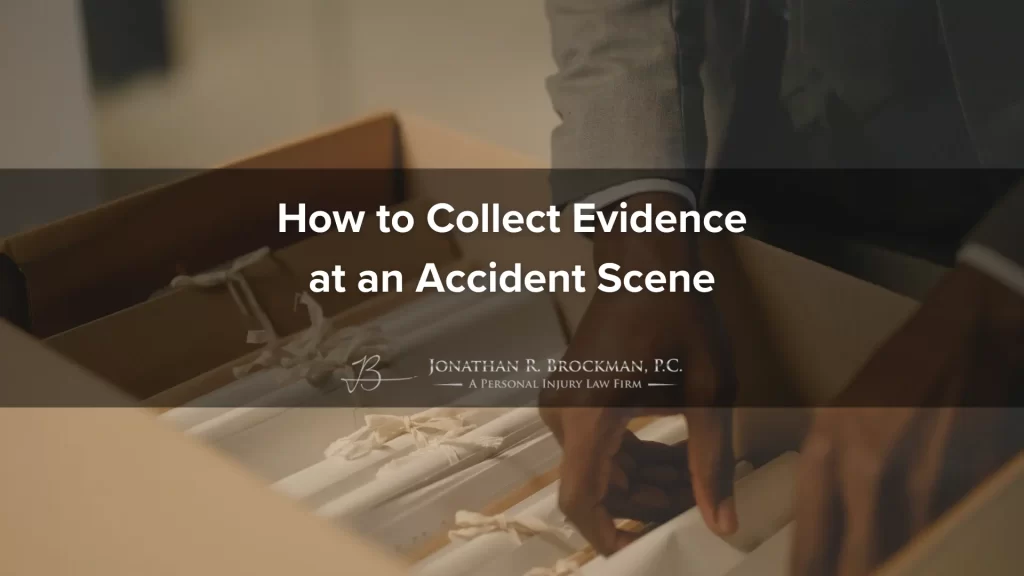 How to collect evidence at an accident scene