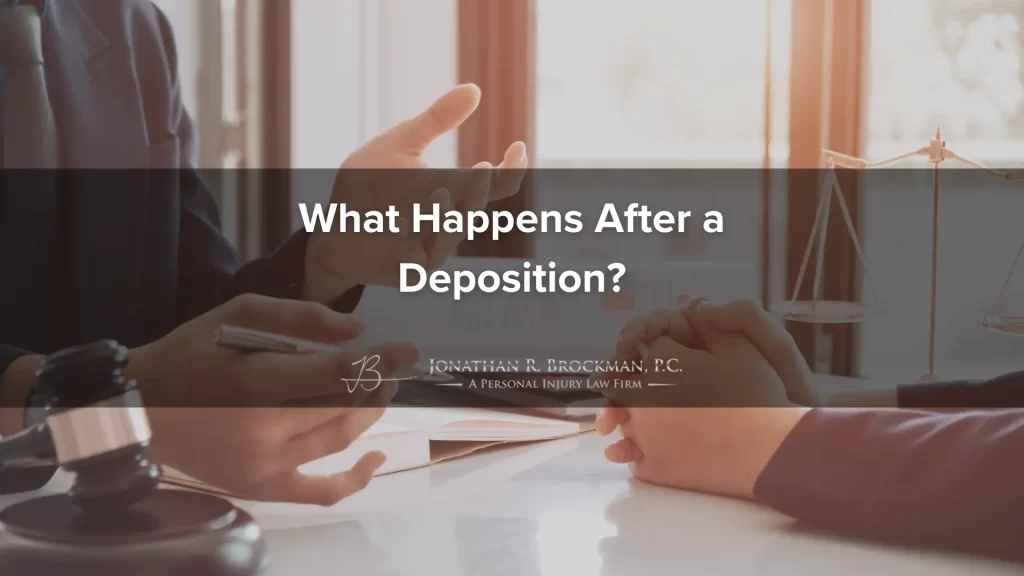 What happens after a deposition