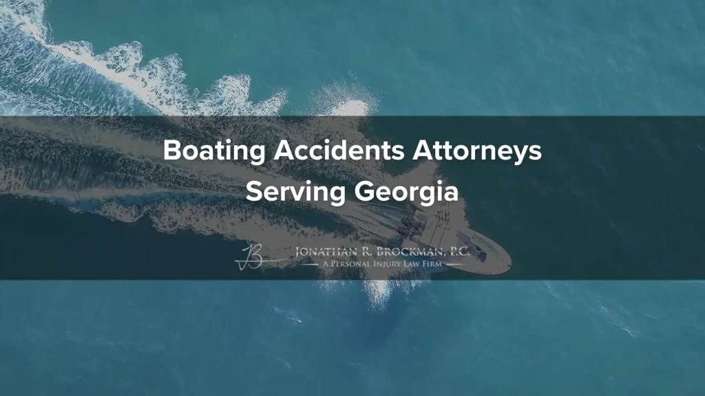 Proving Boat and Watercraft Accident Liability in GA