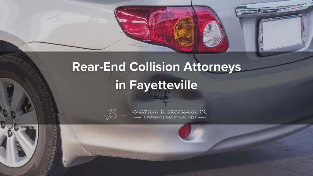 Rear-end collision attorneys in fayetteville